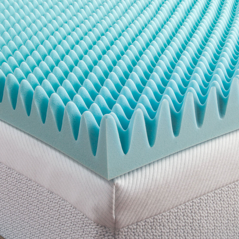 Comfort Revolution Convoluted 3" Memory Foam Mattress Topper & Reviews